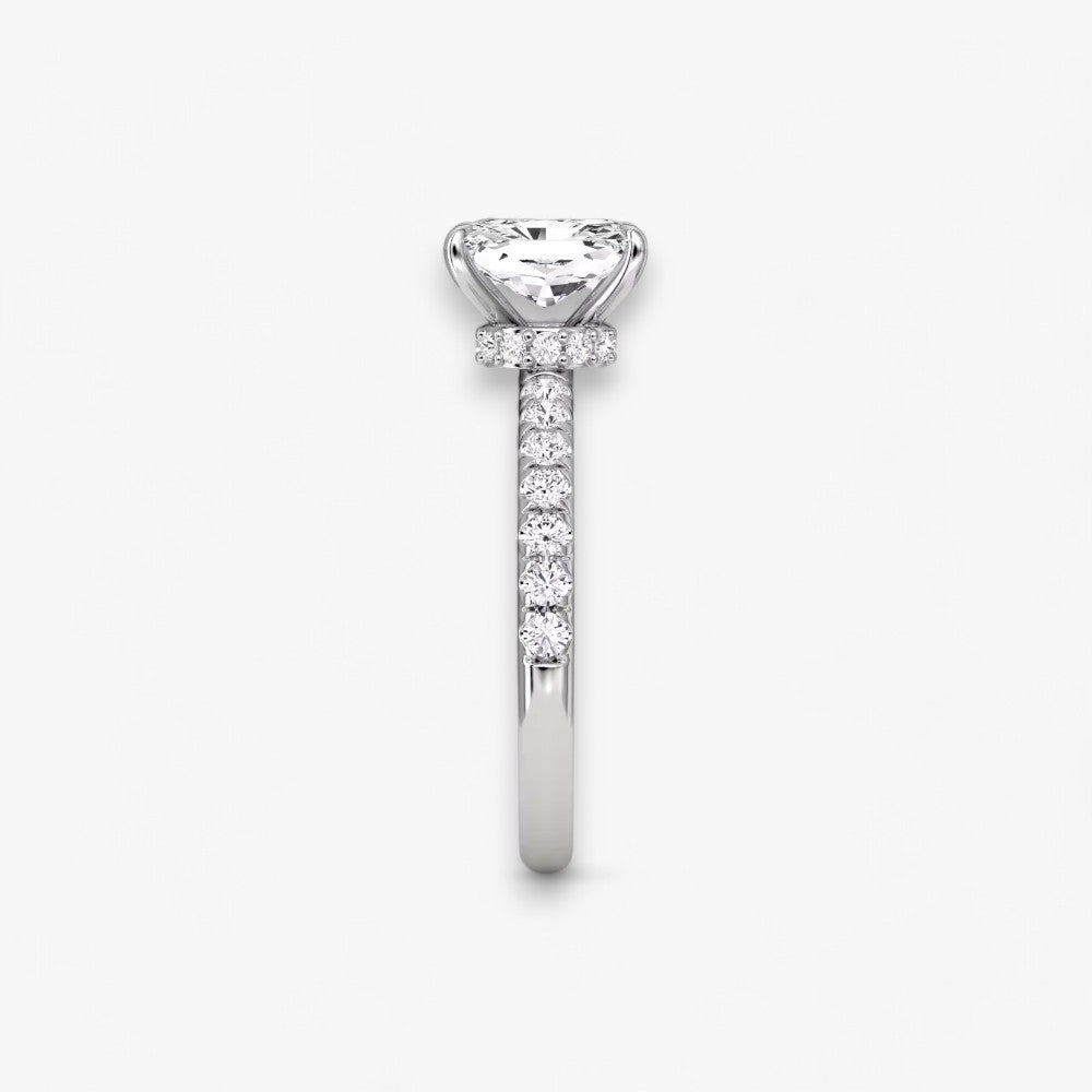 JOIE (Radiant Natural Diamond Platinum with Pave)