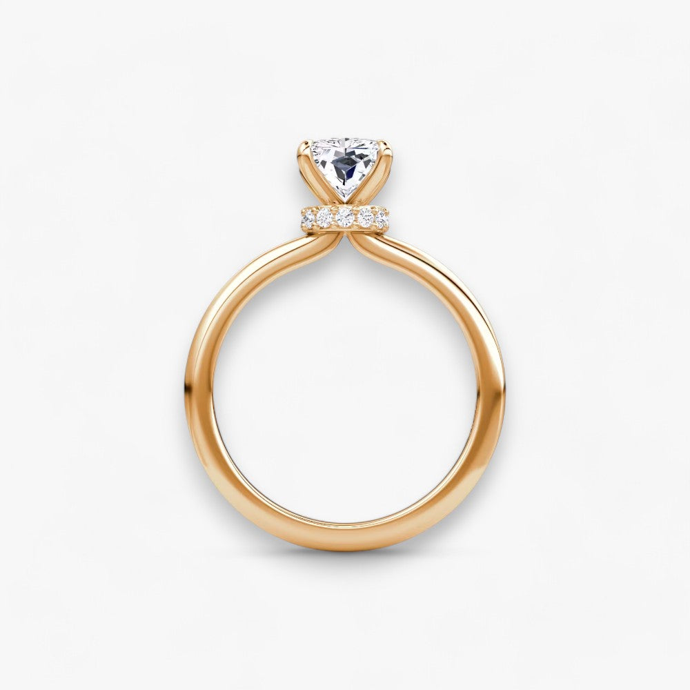 JOIE (Radiant natürlicher Diamant Rosegold ohne Pave)