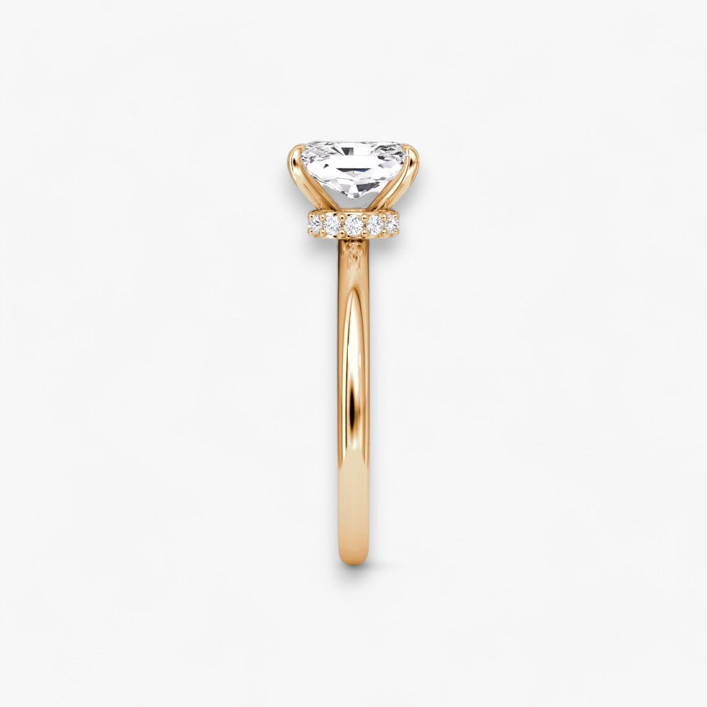 JOIE (Radiant natural diamond rose gold without pave)