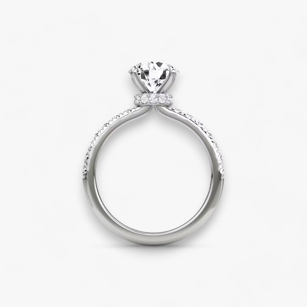 JOIE (Round Platinum with Pave LABGROWN)