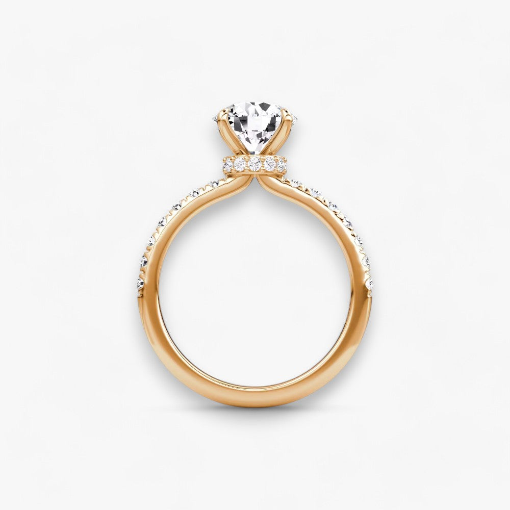 JOIE (Round Rose Gold with Pave LABGROWN)