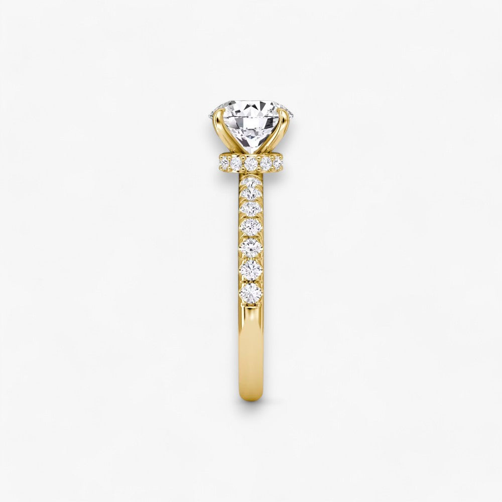 JOIE (Round Yellow Gold with Pave LABGROWN)