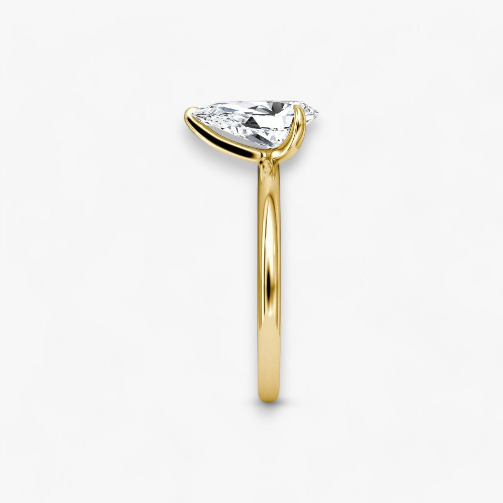 VITRA (drop yellow gold without pave LABGROWN)