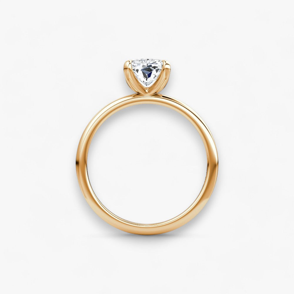 VITRA (Radiant natural diamond rose gold without pave)