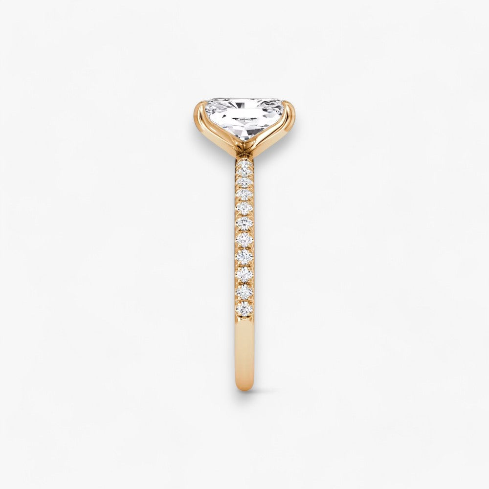 VITRA (Radiant natural diamond rose gold with pave)