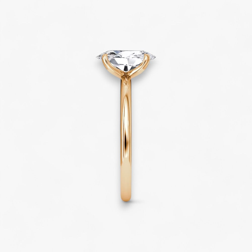 VITRA (Oval Rose Gold without Pave LABGROWN)