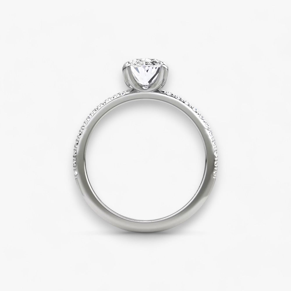 VITRA (Oval Natural Diamond Platinum with Pave)