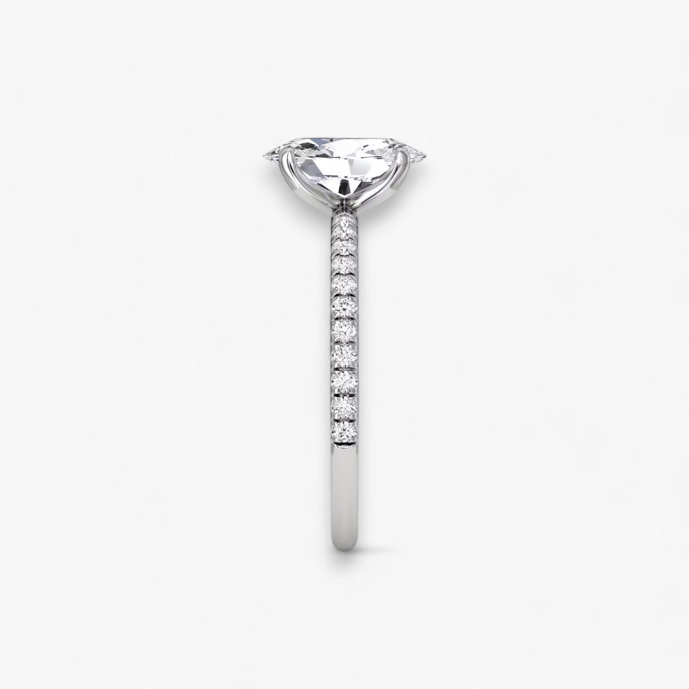 VITRA (Oval Natural Diamond Platinum with Pave)