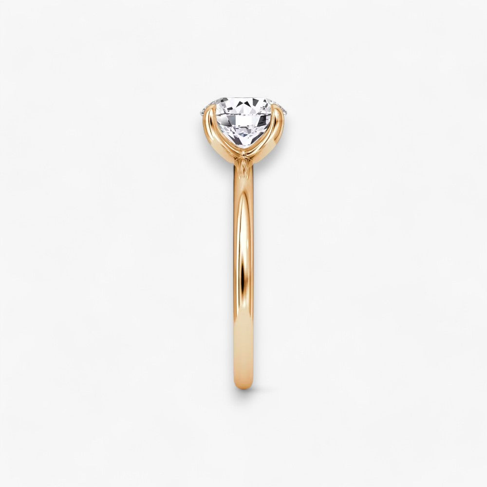 VITRA (Round Rose Gold without Pave LABGROWN)