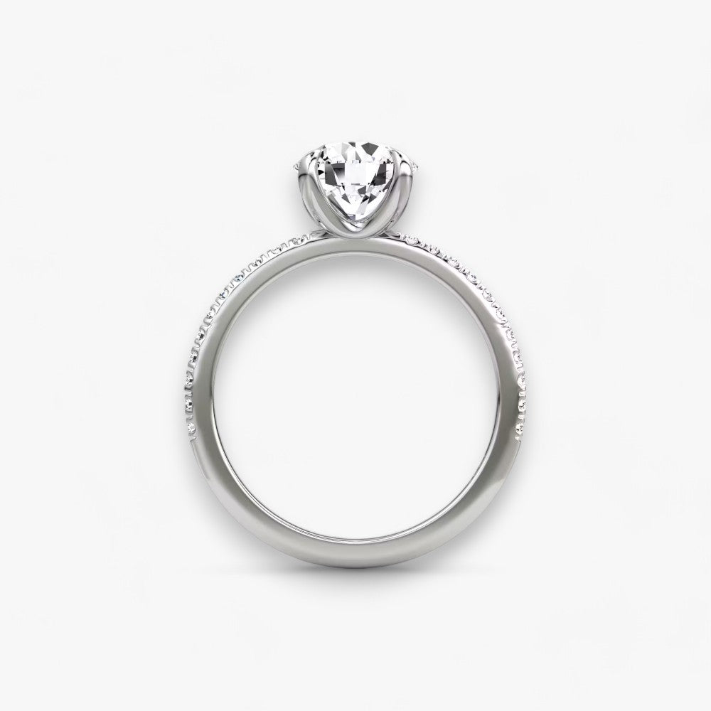 VITRA (Round Natural Diamond White Gold with Pave)