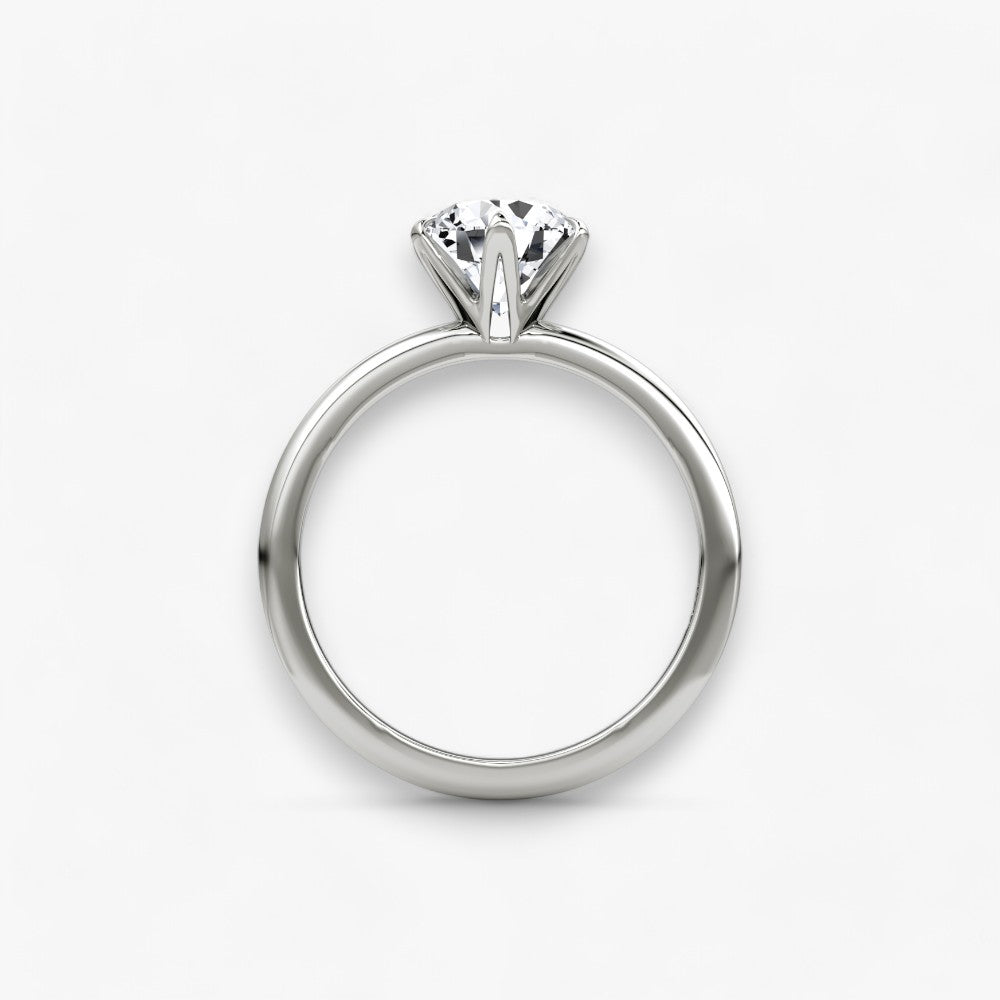 CLAIR (Round Natural Diamond Platinum without Pave)