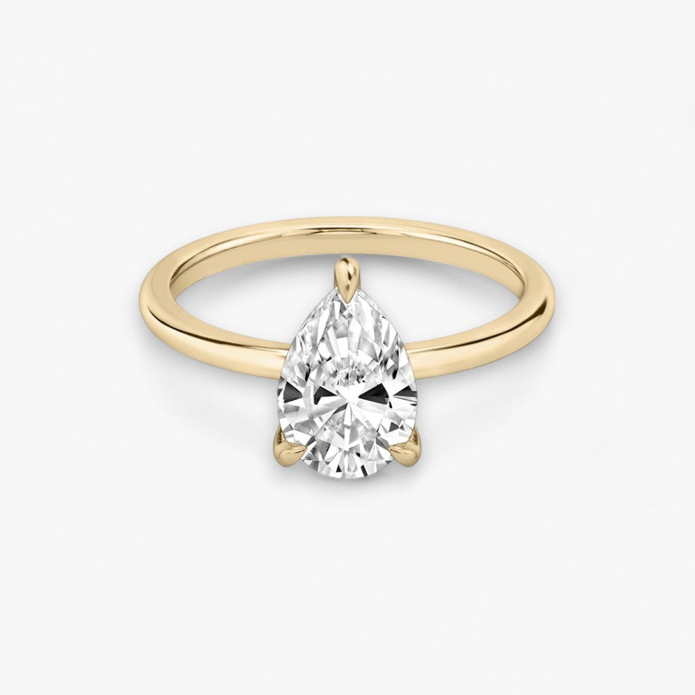 AMOUR (drop natural diamond rose gold without pave)