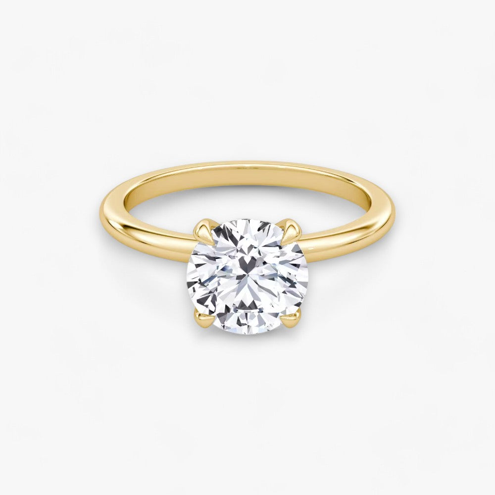 VITRA (Round natural diamond yellow gold without pave)