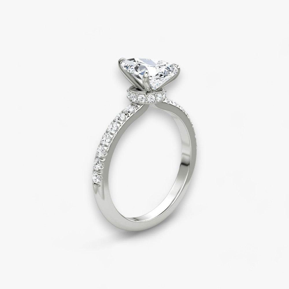 JOIE (drop natural diamond white gold with pave)