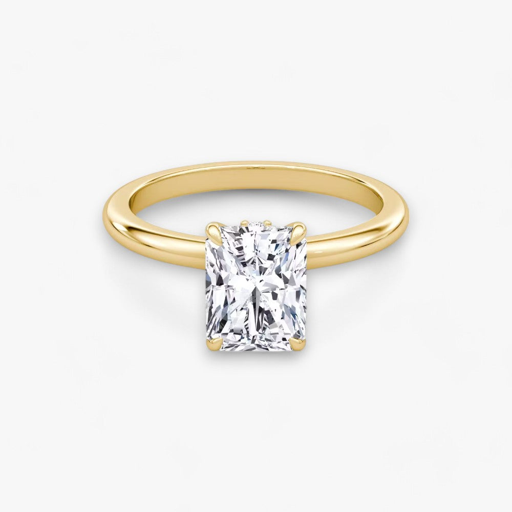 JOIE (Radiant natürlicher Diamant Gelbgold ohne Pave)