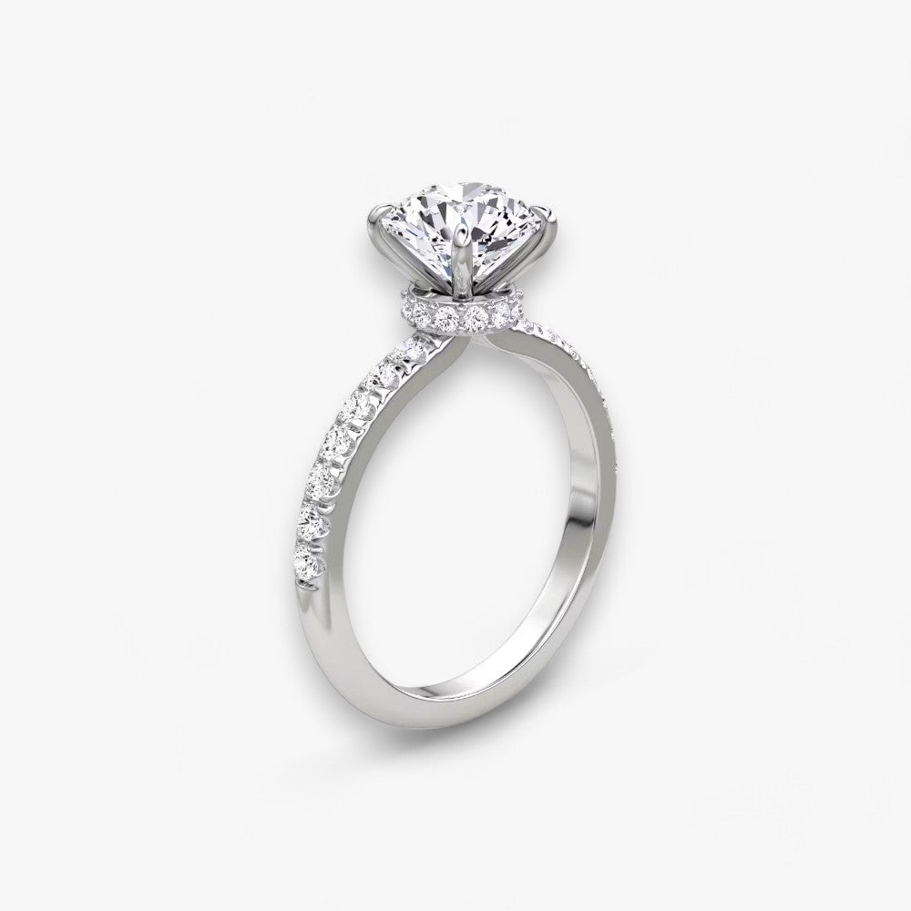 JOIE (Round Platinum with Pave LABGROWN)