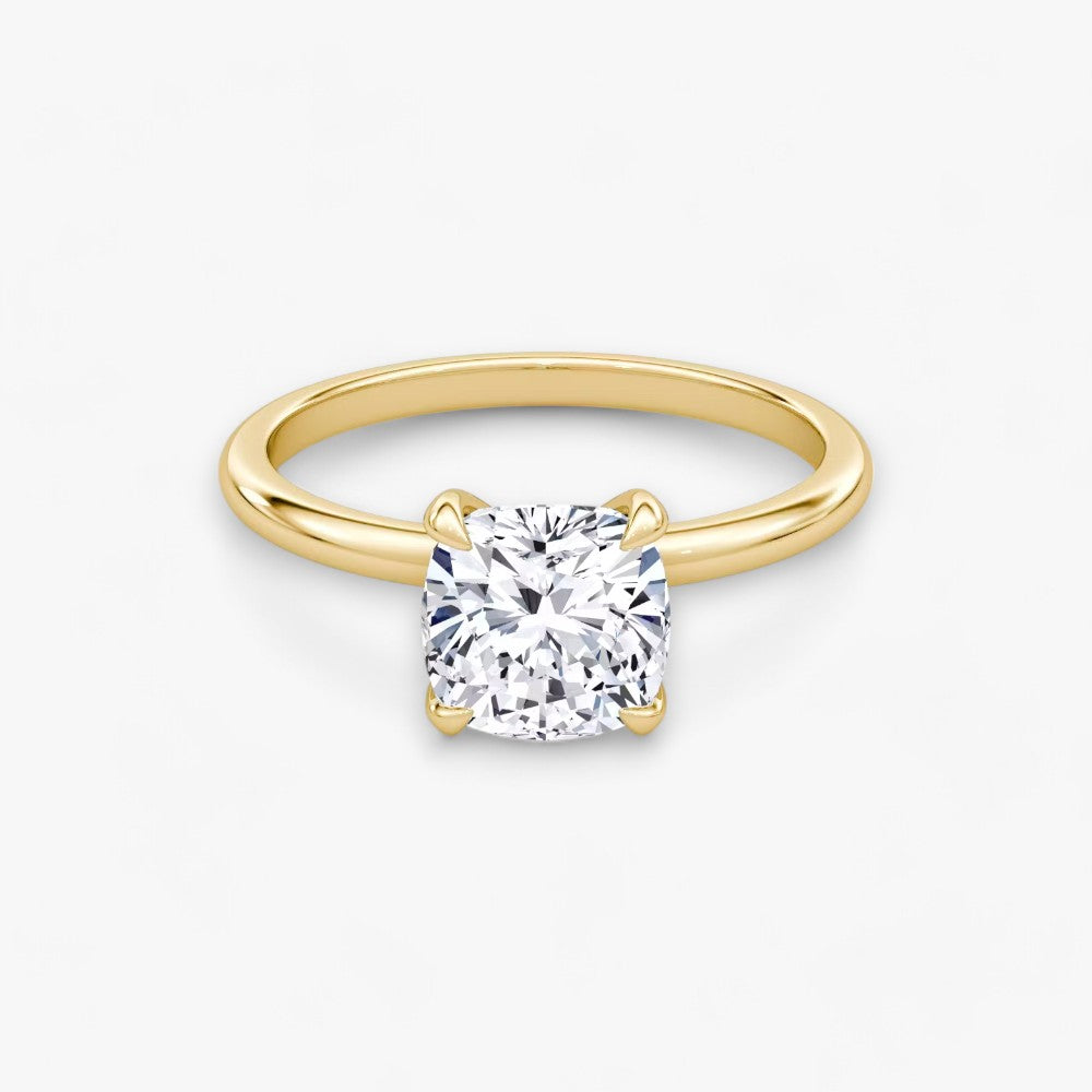 VITRA (Cushion natural diamond yellow gold without pave)