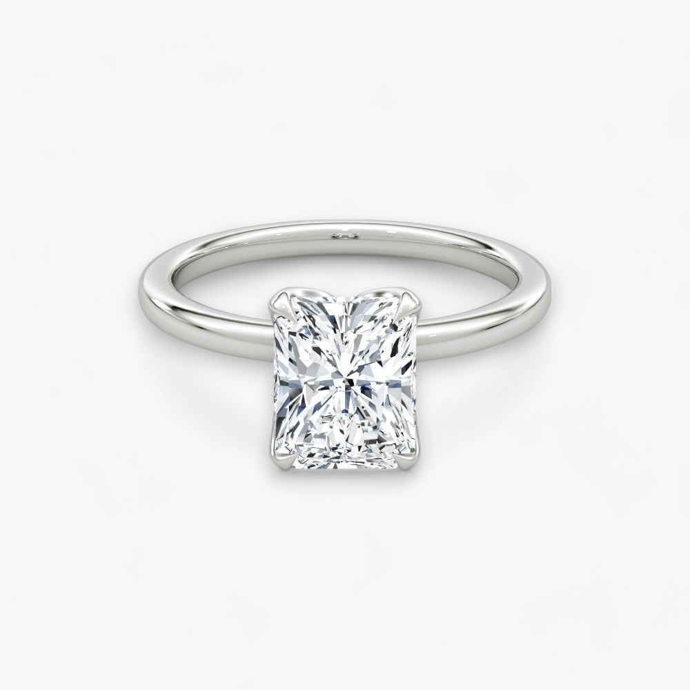 VENT (Radiant natural diamond platinum without pave)