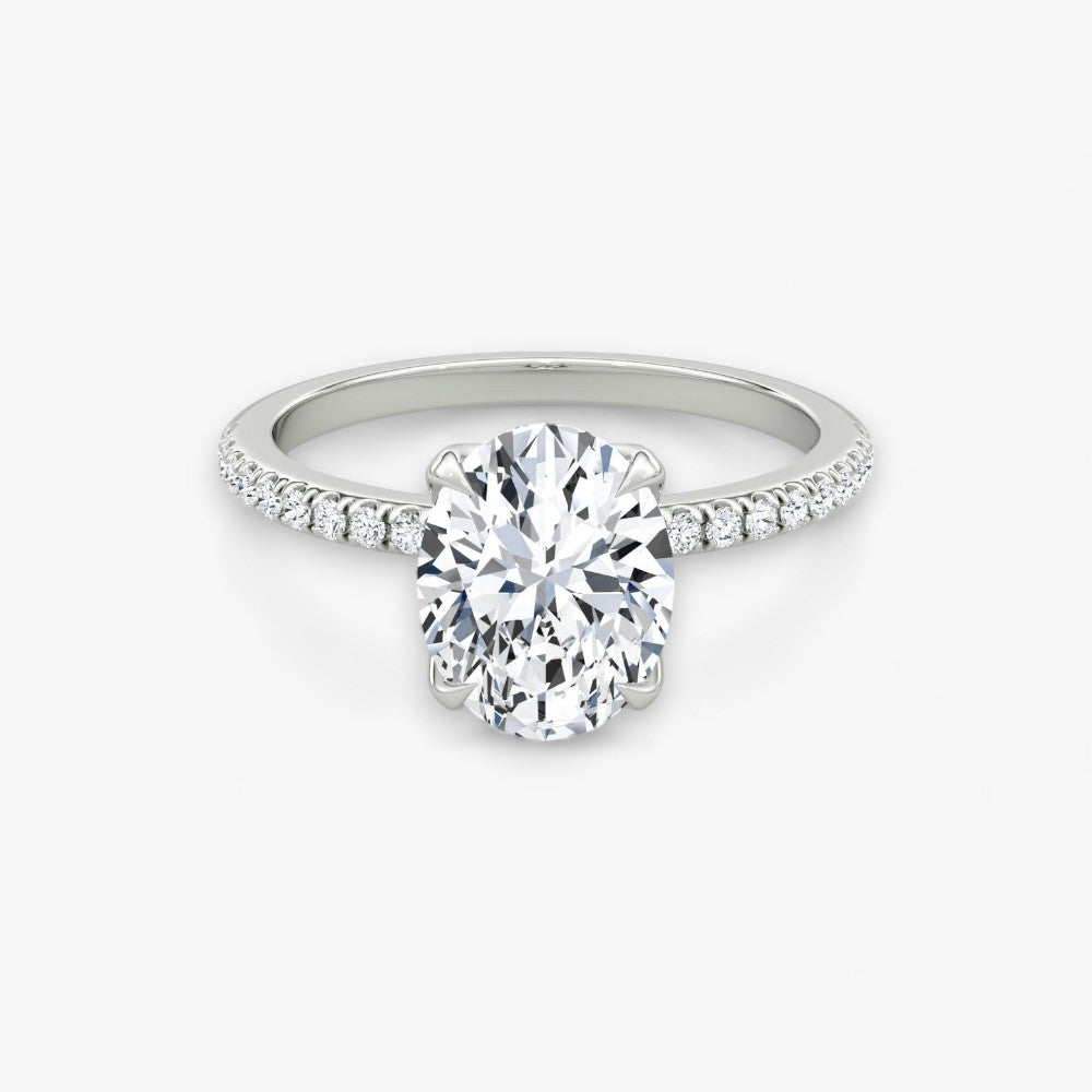 VENT (Oval natural diamond white gold with pave)