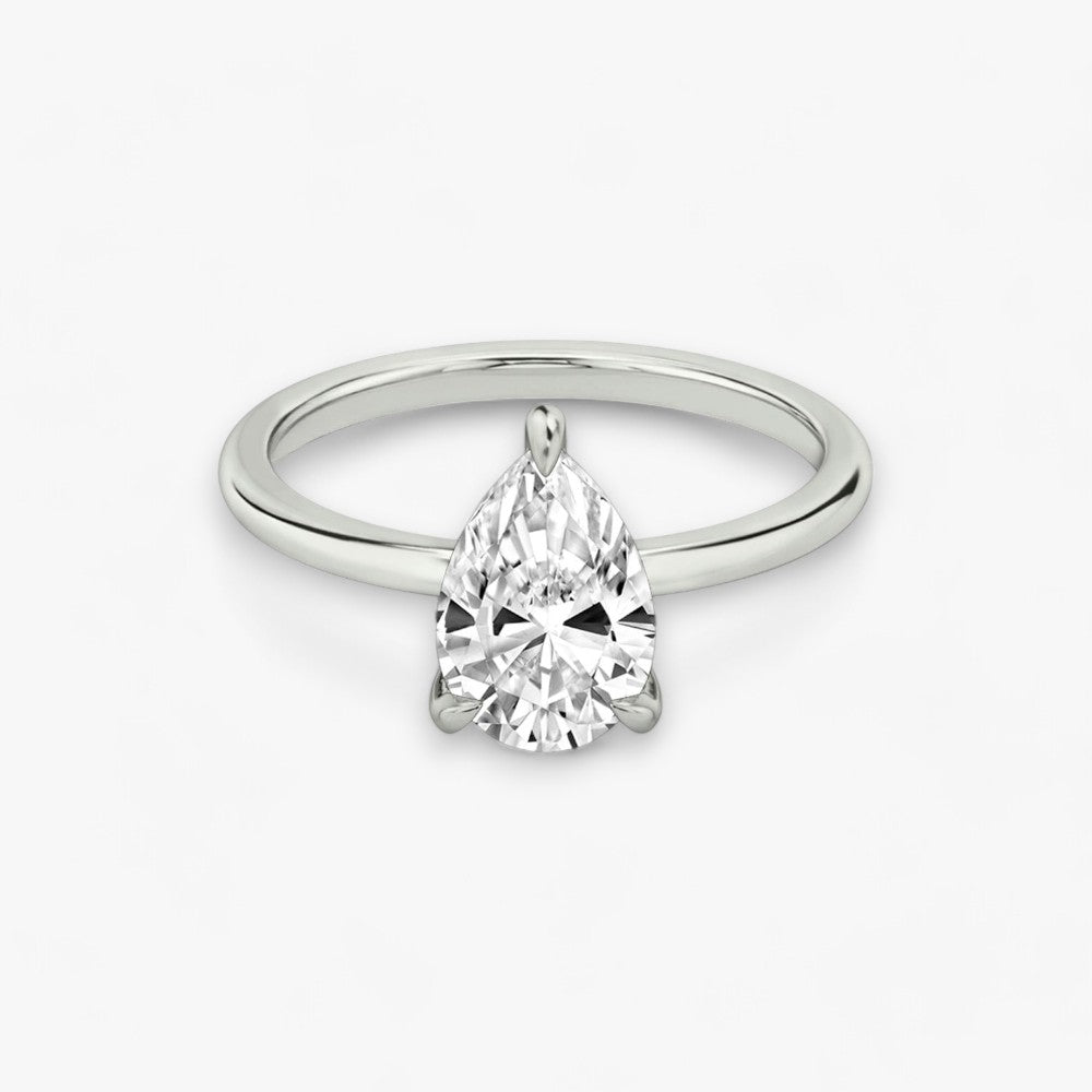 AMOUR (drop natural diamond platinum without pave)