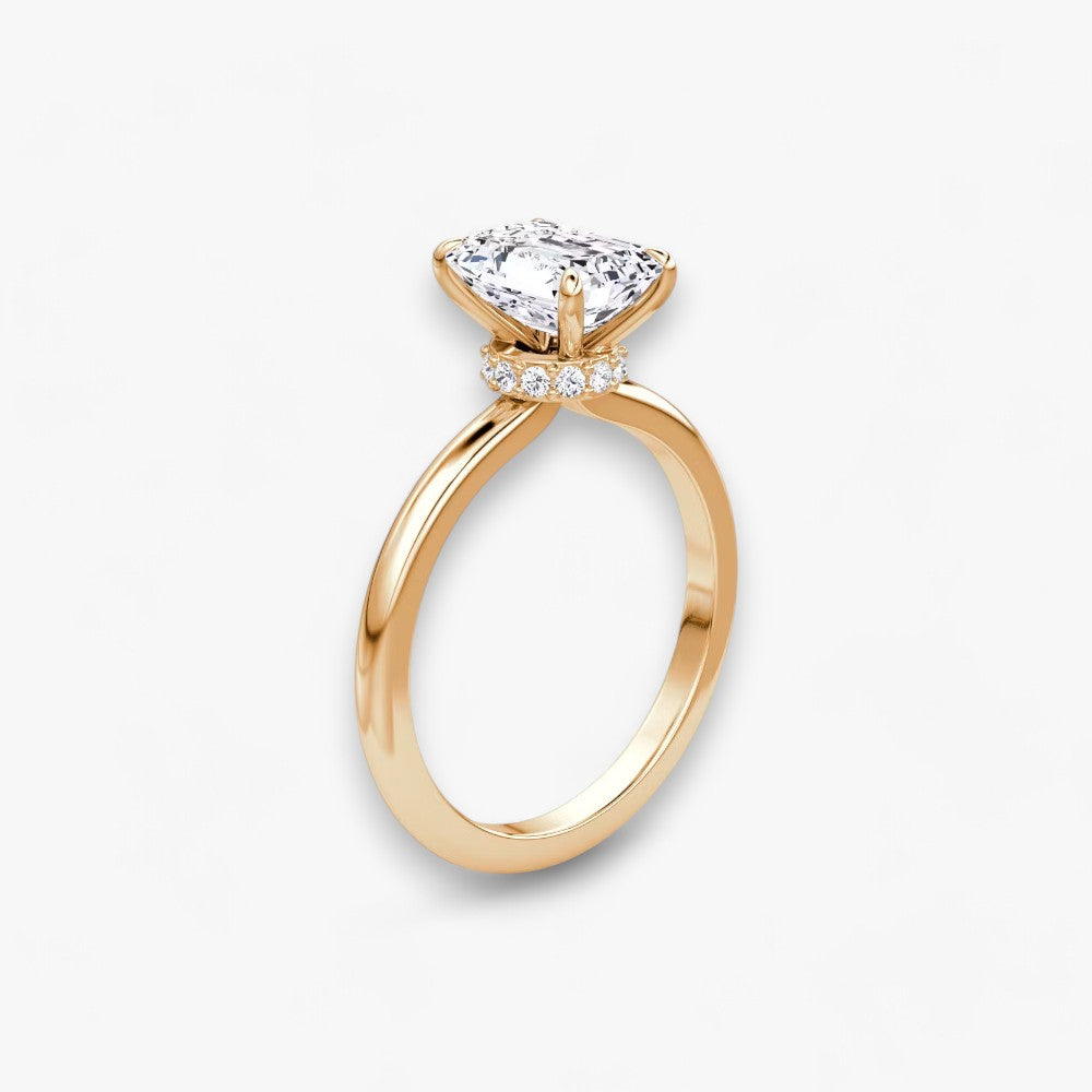 JOIE (Emerald natural diamond rose gold without pave)