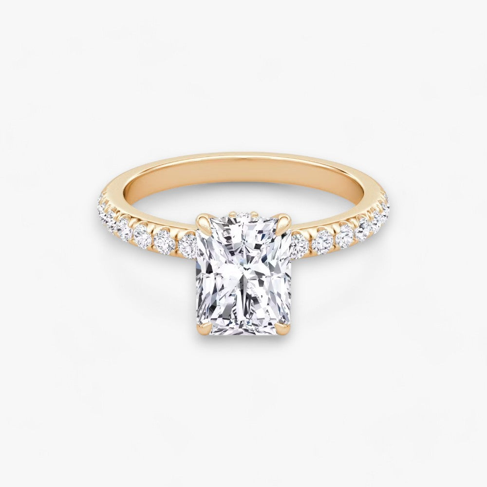 JOIE (Radiant natural diamond rose gold with pave)