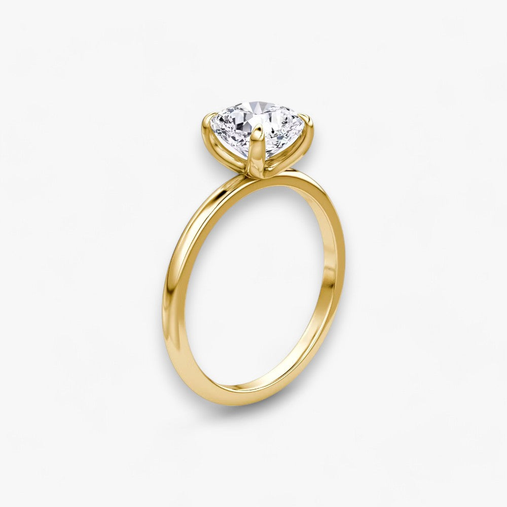 VITRA (Cushion natural diamond yellow gold without pave)