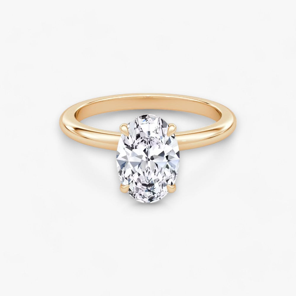 JOIE (Oval natural diamond rose gold without pave)