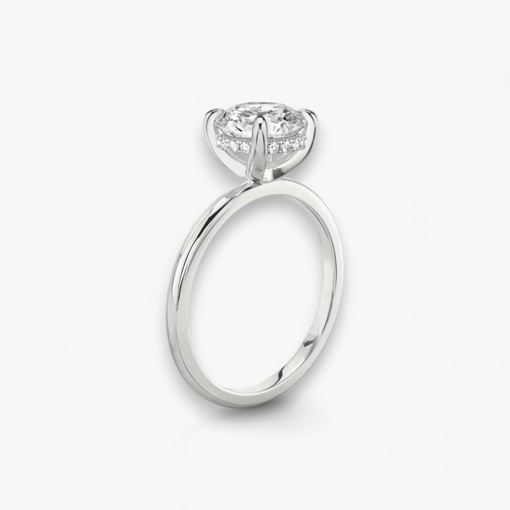 AMOUR (Round natural diamond white gold without pave)