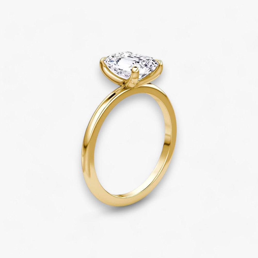 VITRA (Emerald natural diamond yellow gold without pave)