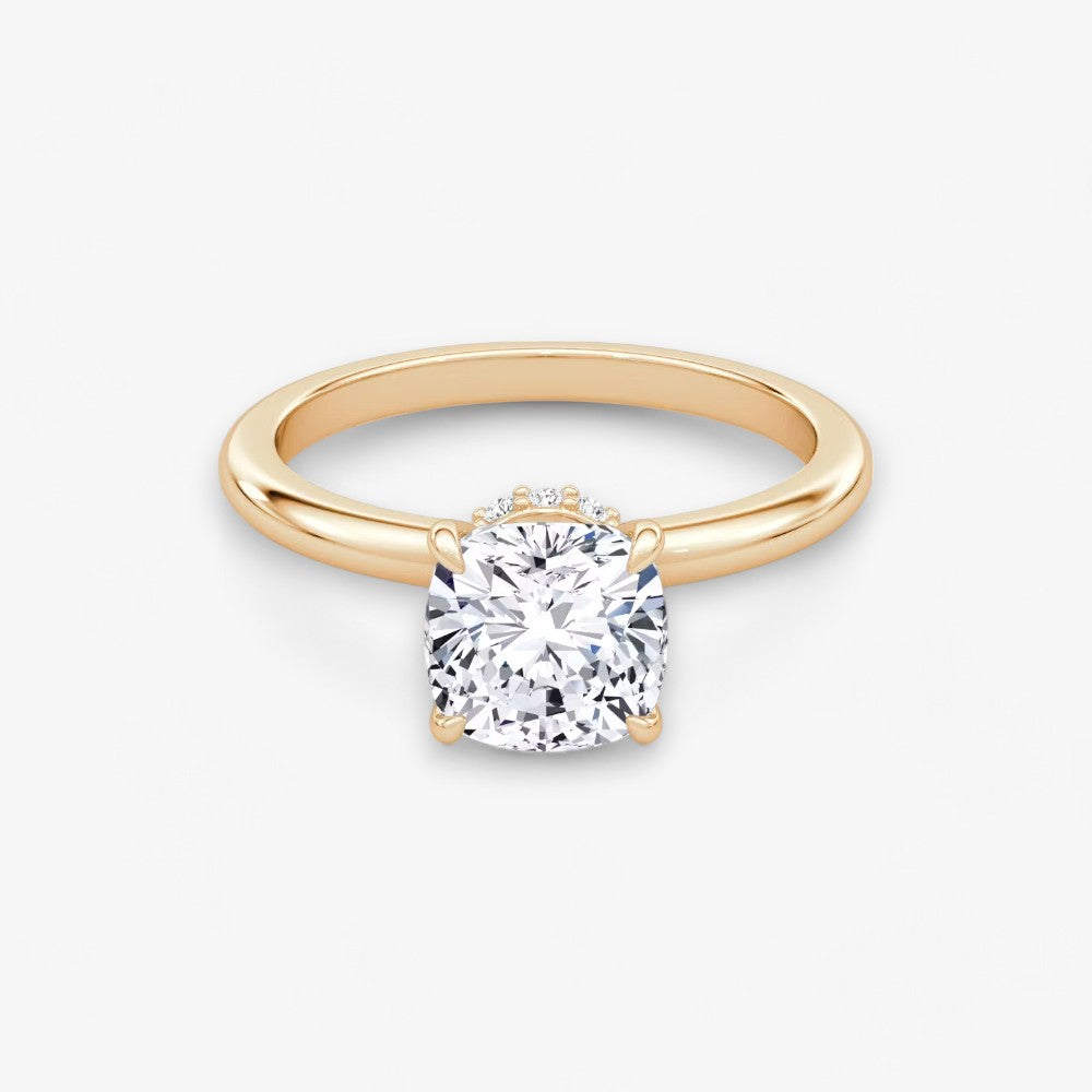 JOIE (Cushion natural diamond rose gold without pave LABGROWN)