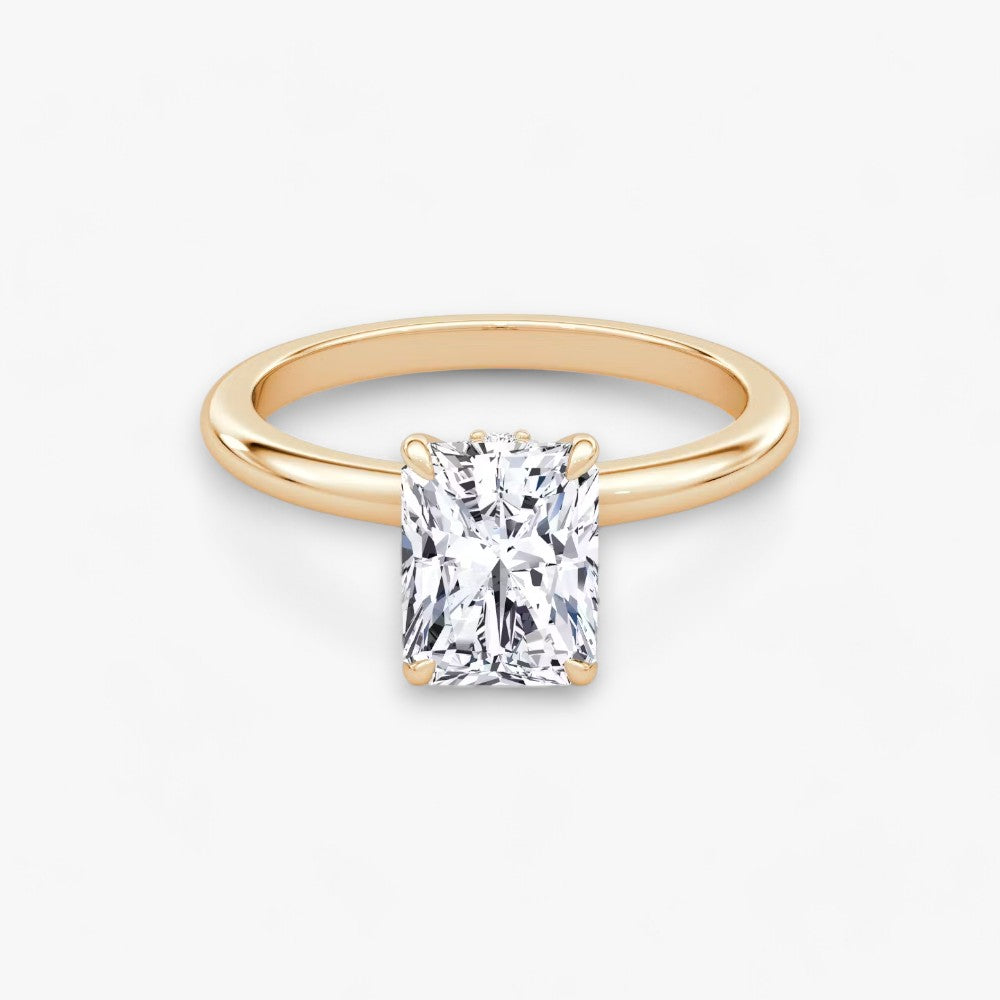 JOIE (Radiant natürlicher Diamant Rosegold ohne Pave)