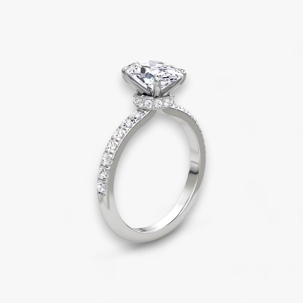 JOIE (Oval natural diamond white gold with pave)