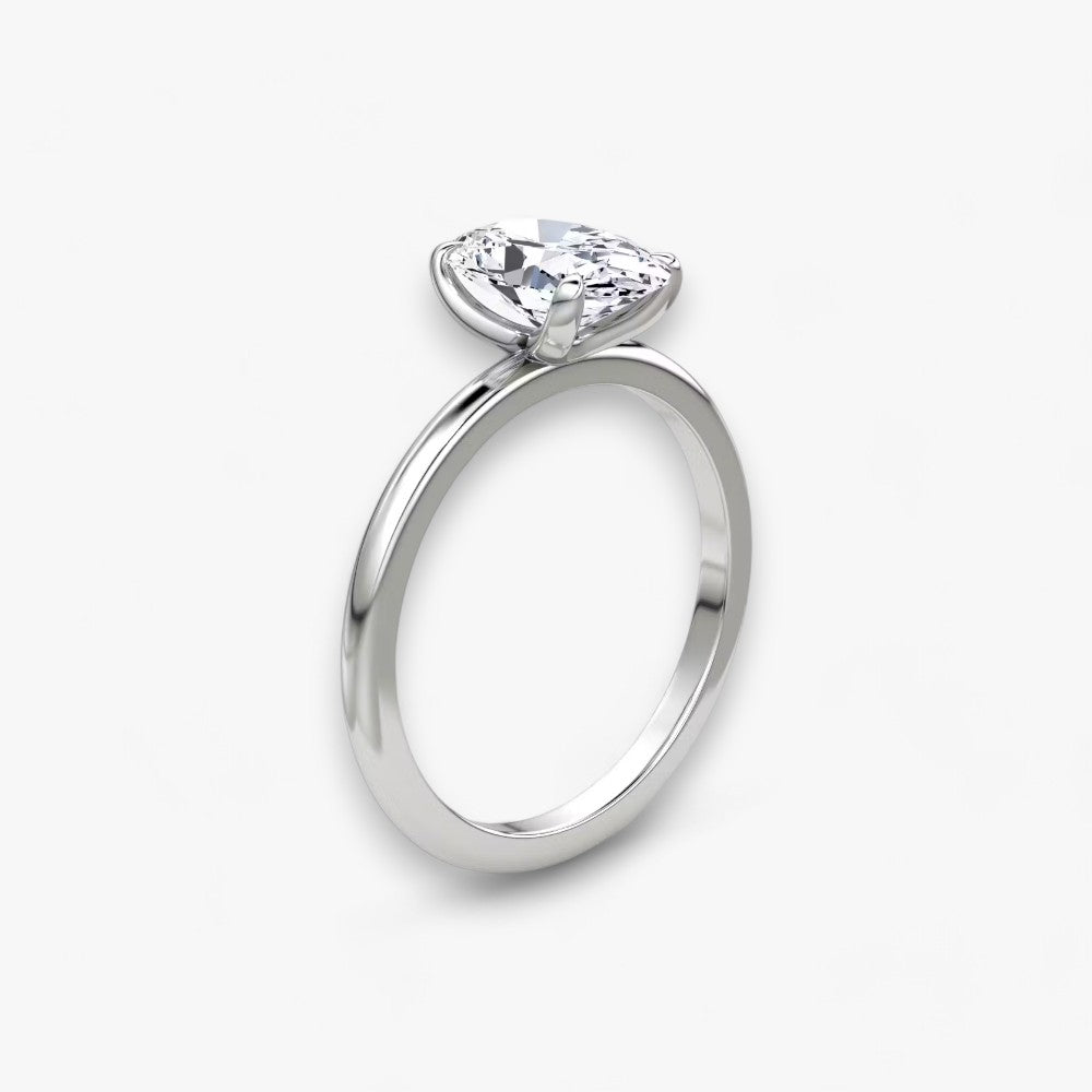 VITRA (Oval natural diamond platinum without pave)