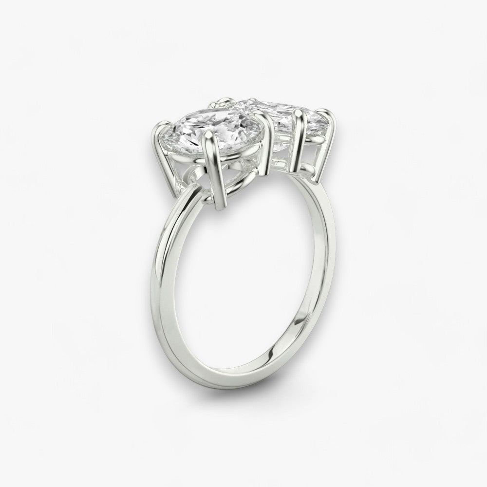 CHARM (Round + Oval white gold without Pavé LABGROWN)