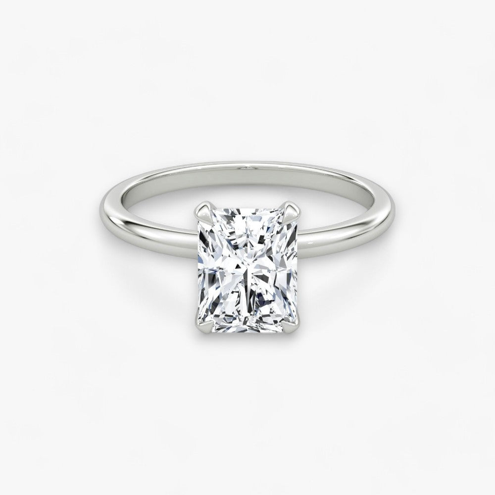 VITRA (Radiant Natural Diamond Platinum without Pave)