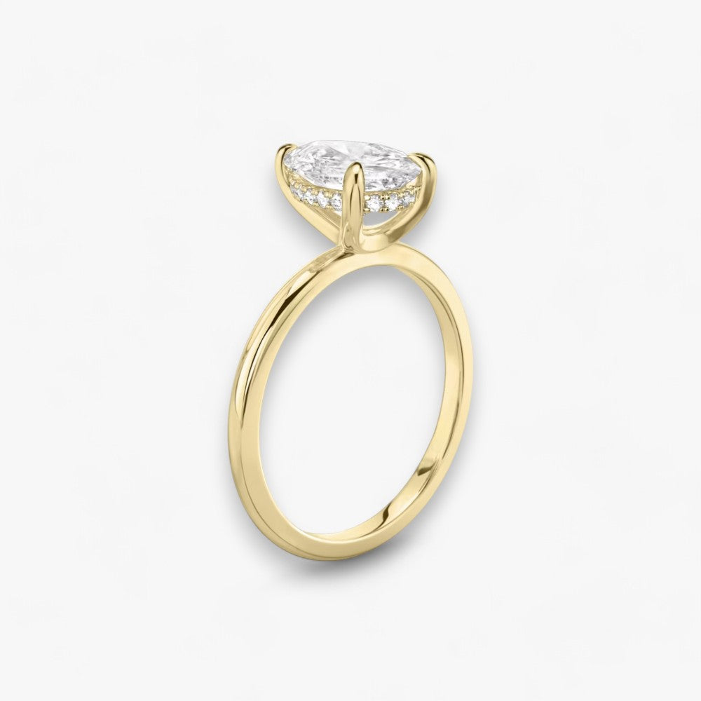 AMOUR (drop natural diamond yellow gold without pave)