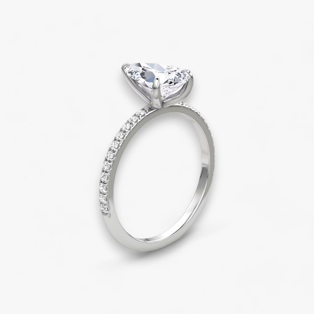 VITRA (drop natural diamond platinum with pave)