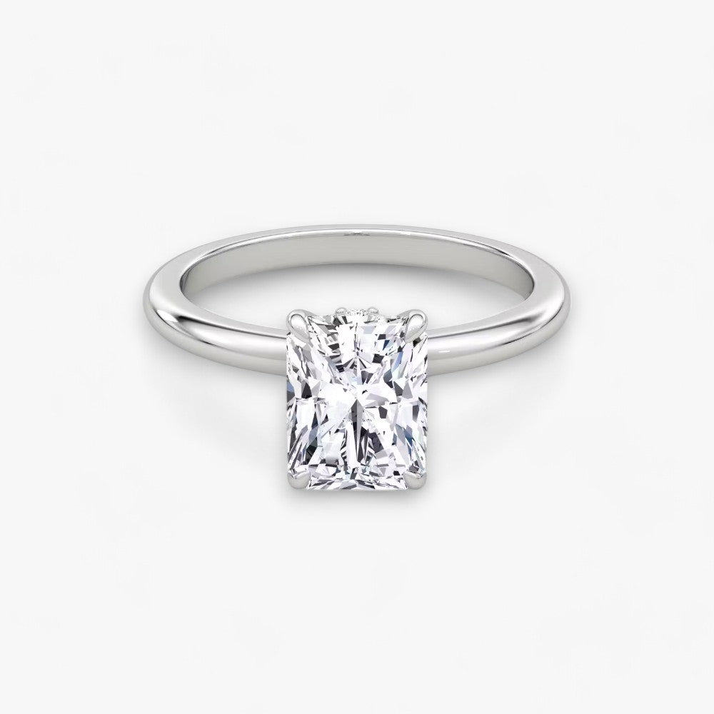 JOIE (Radiant natürlicher Diamant Platin ohne Pave)