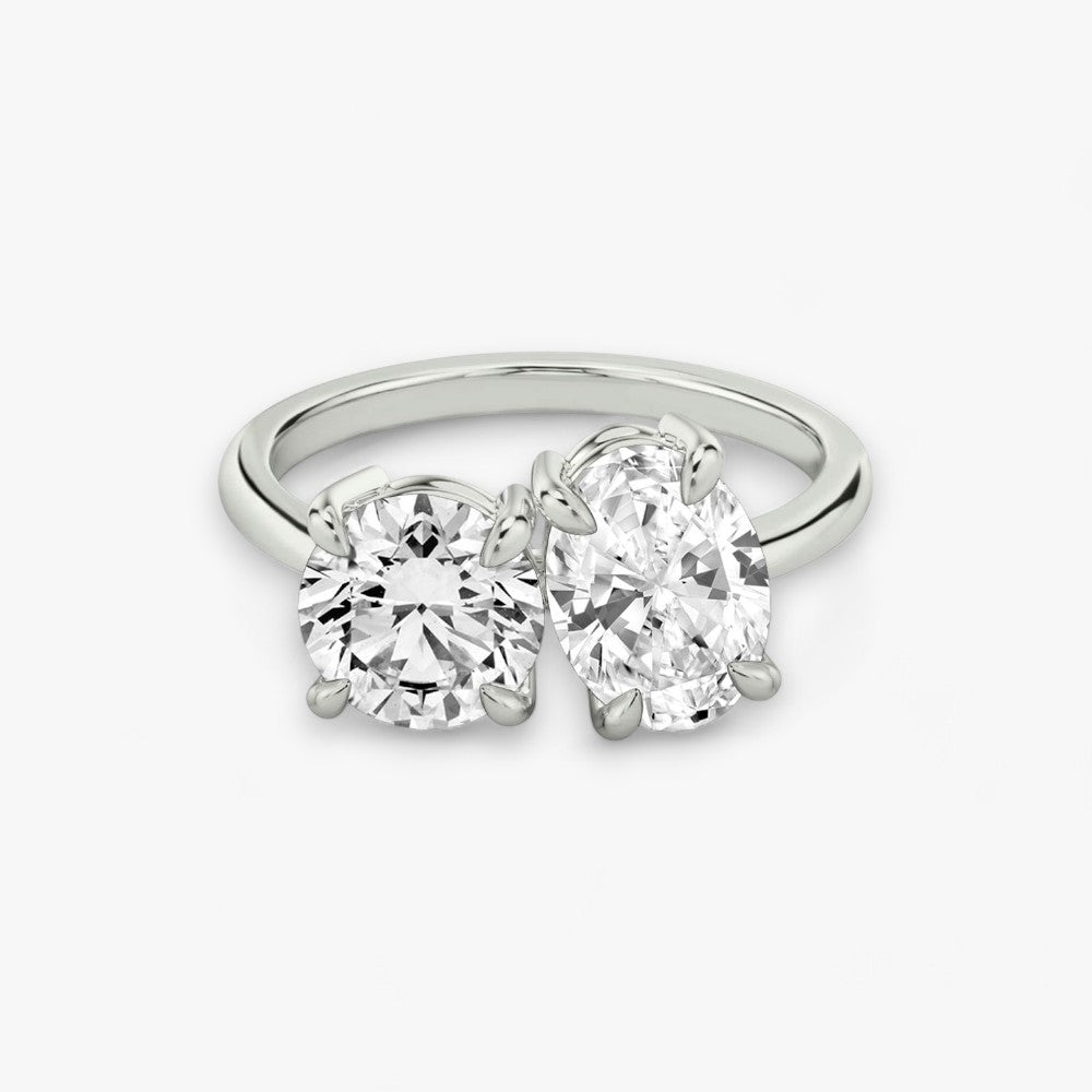 CHARM (Round + Oval white gold without Pavé LABGROWN)