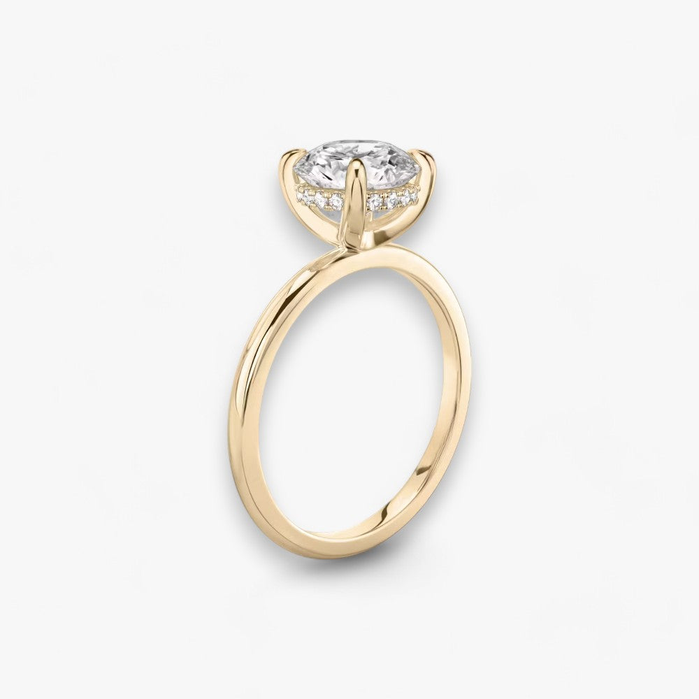 AMOUR (Round natural diamond rose gold without pave)