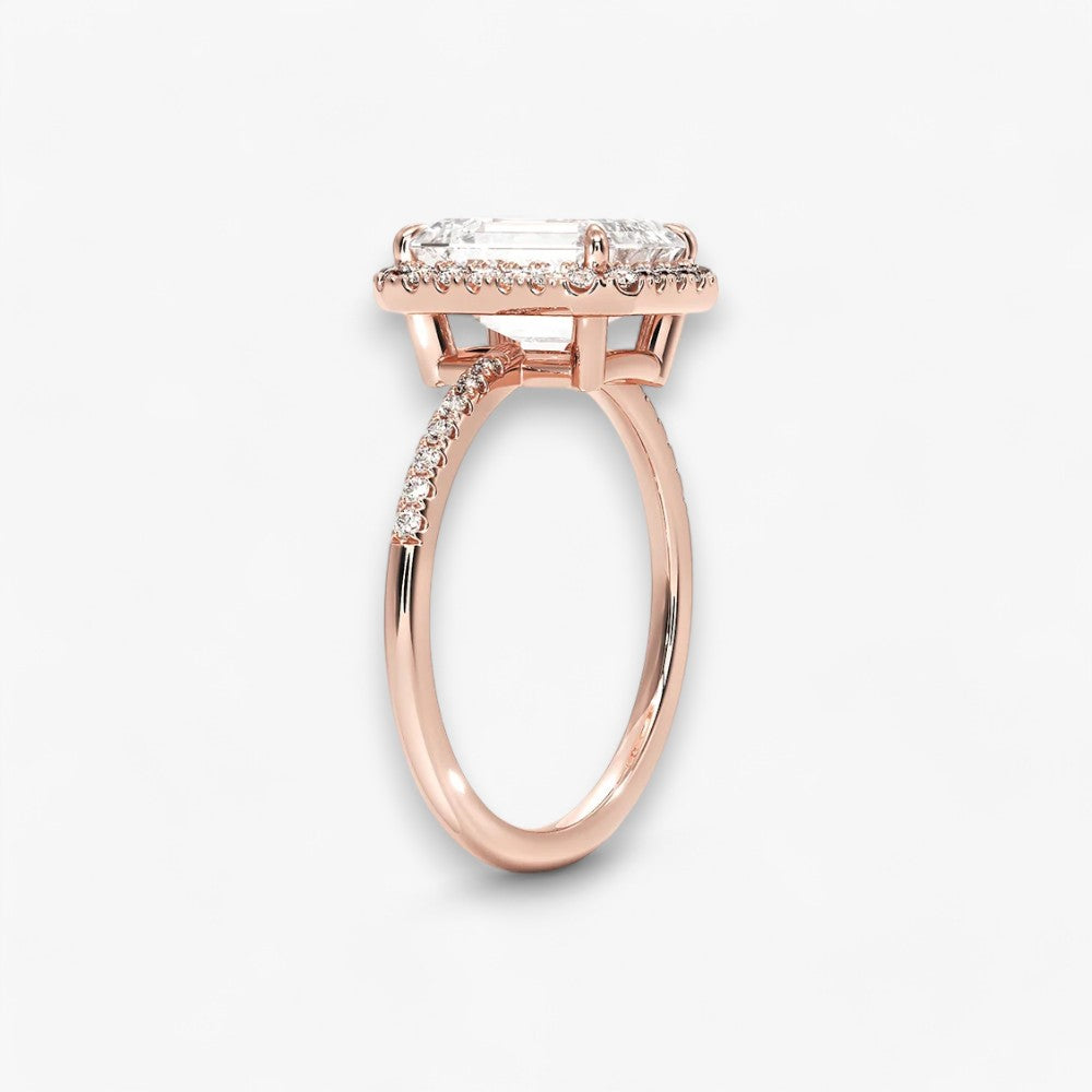 PRESTIGE (Emerald natural diamond rose gold)