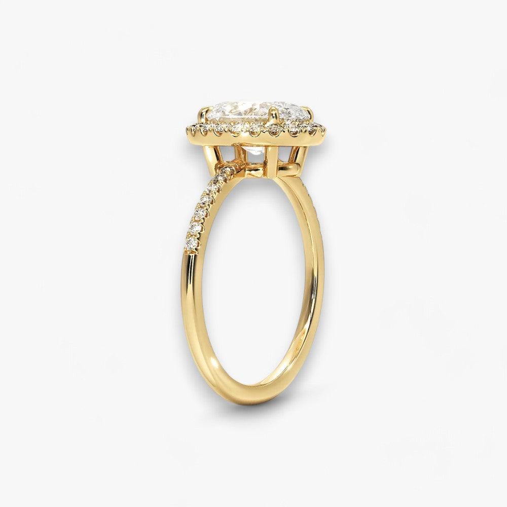 PRESTIGE (Oval natural diamond yellow gold)