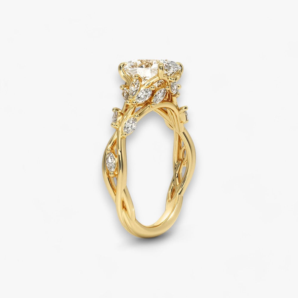 FLEUR (Oval Yellow Gold)