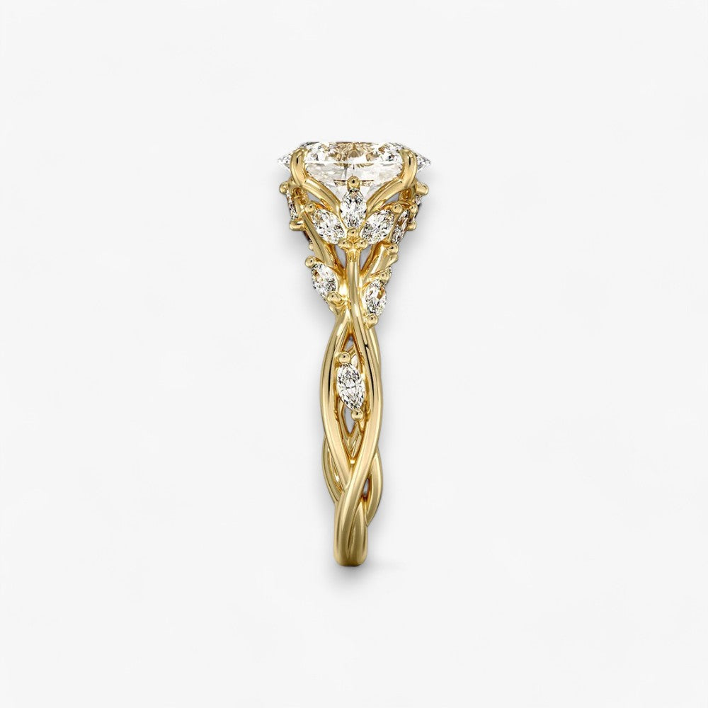 FLEUR (Oval Yellow Gold)