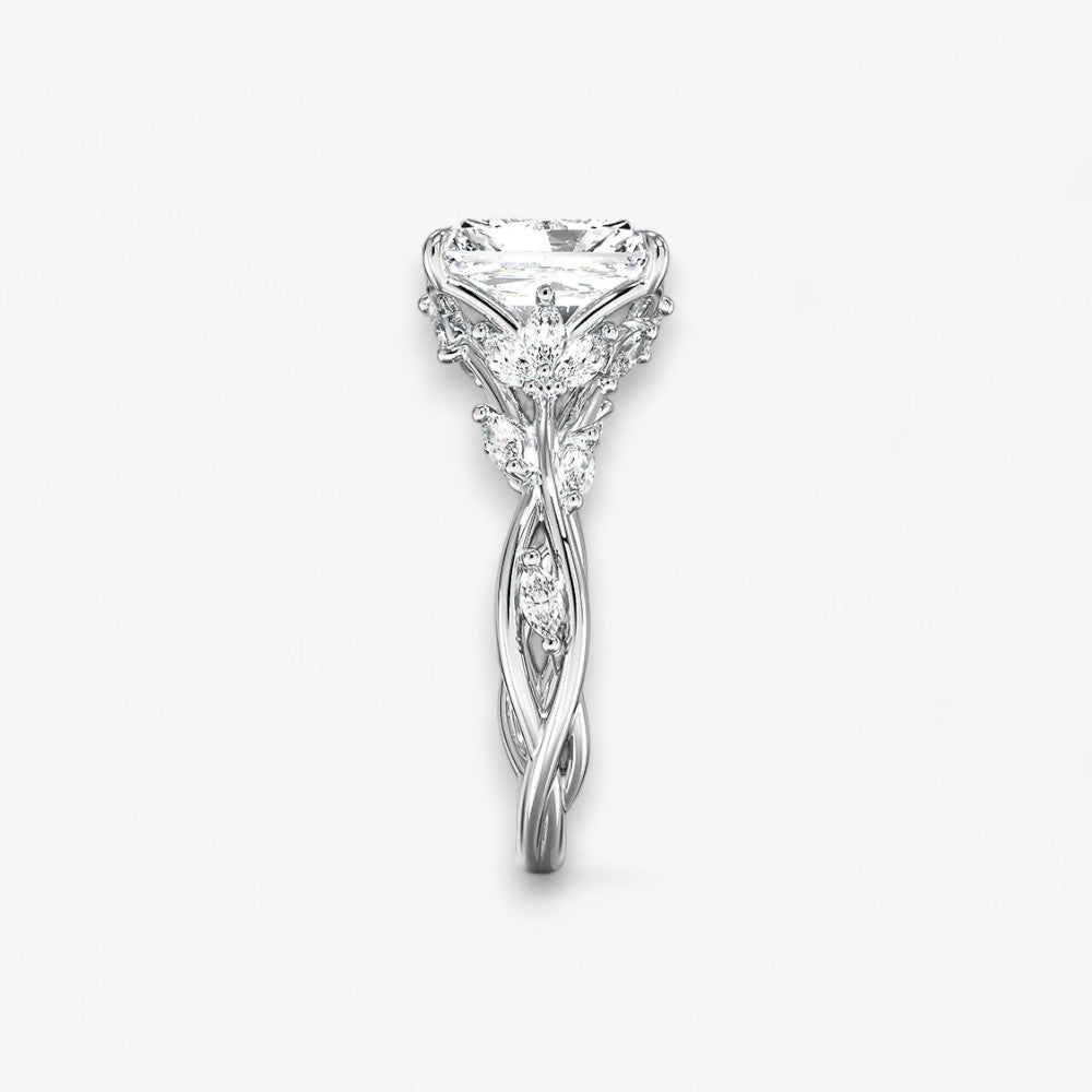 FLEUR (Radiant natürlicher Diamant Platin)