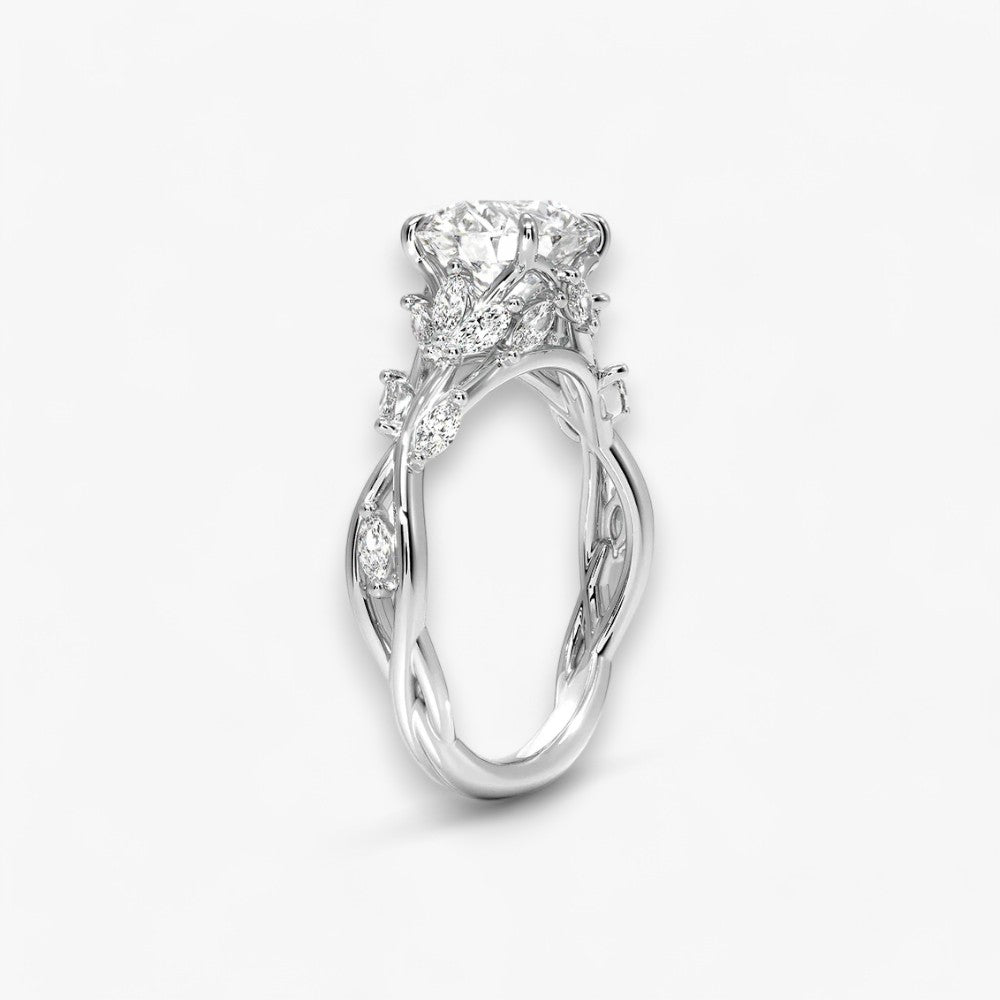 FLEUR (Round White Gold)