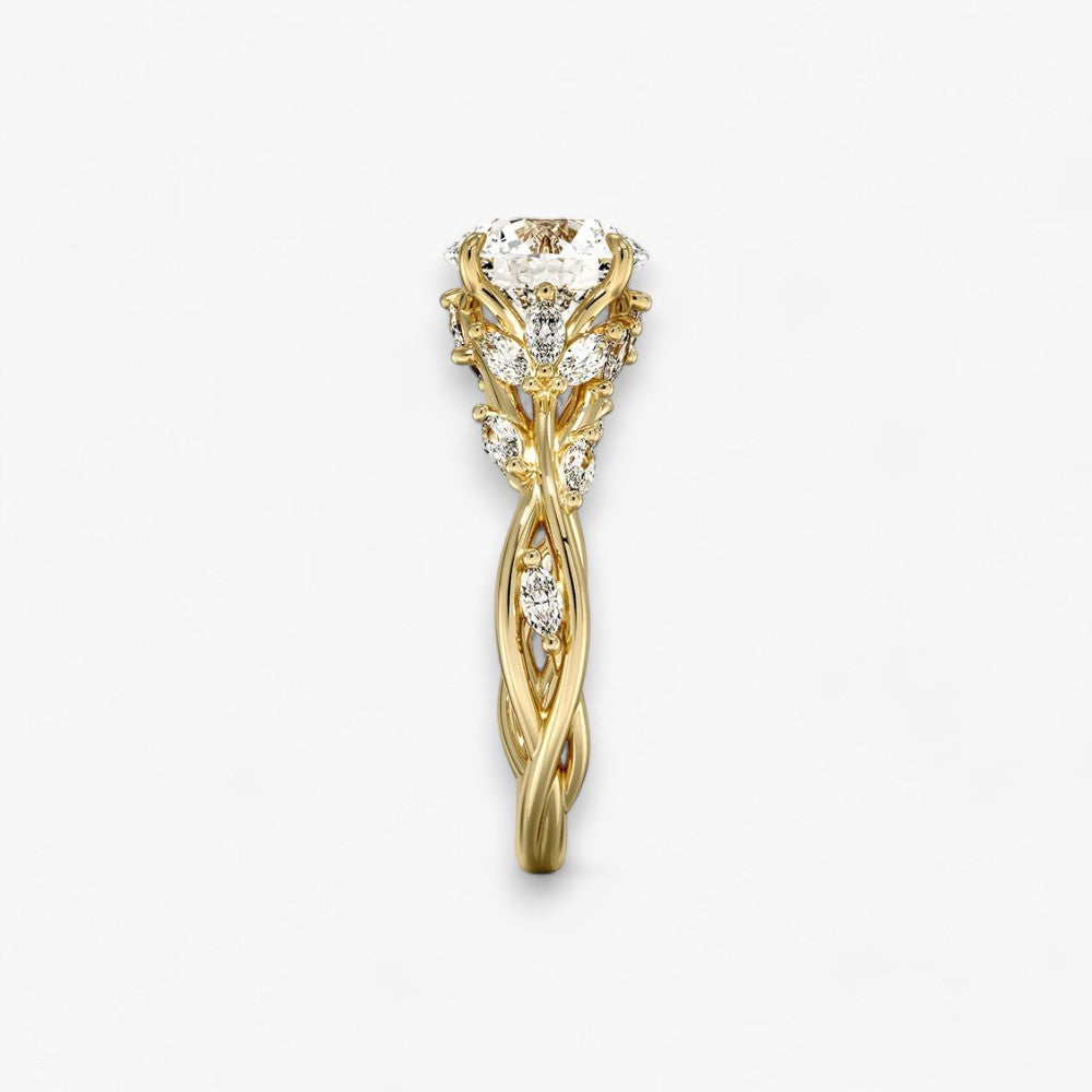 FLEUR (Round Yellow Gold)