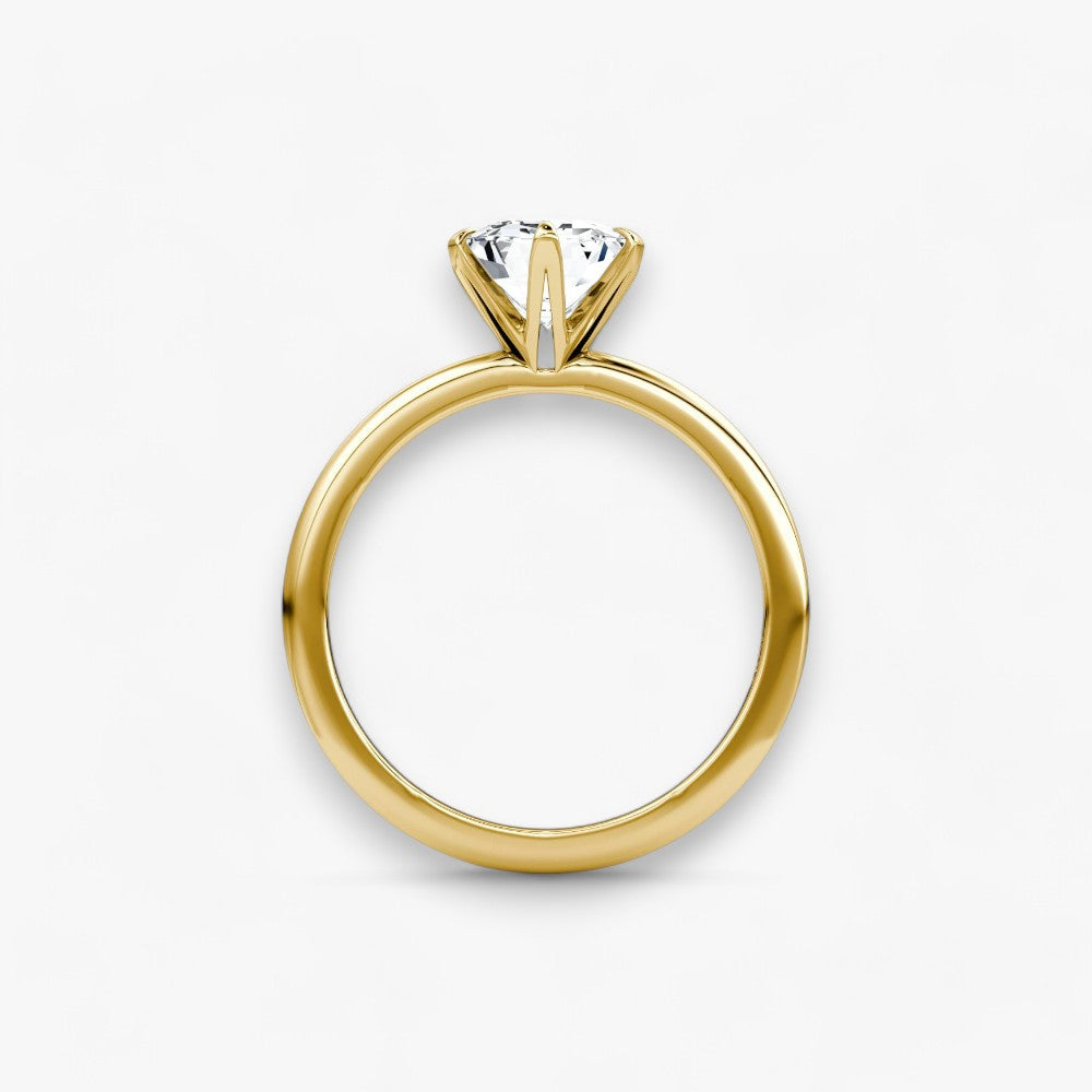 CLAIR (Emerald yellow gold without pave LABGROWN)