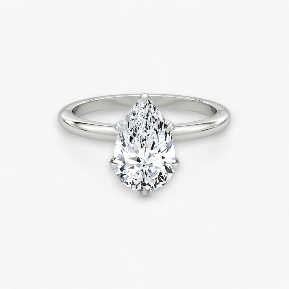 CLAIR (drop natural diamond white gold without pave)